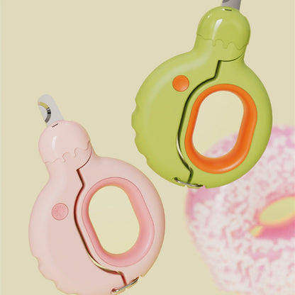 Creamy Donut Nail Clippers for Cats and Dogs